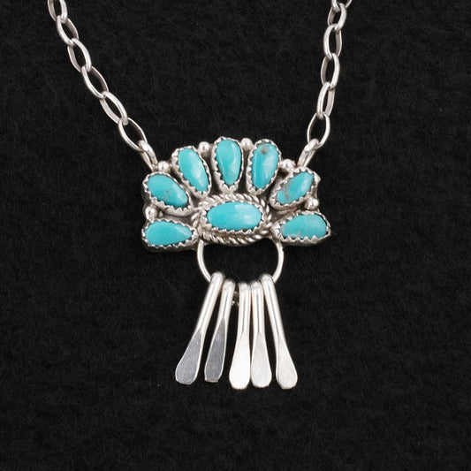 Justina Wilson Turquoise & Sterling Silver Necklace