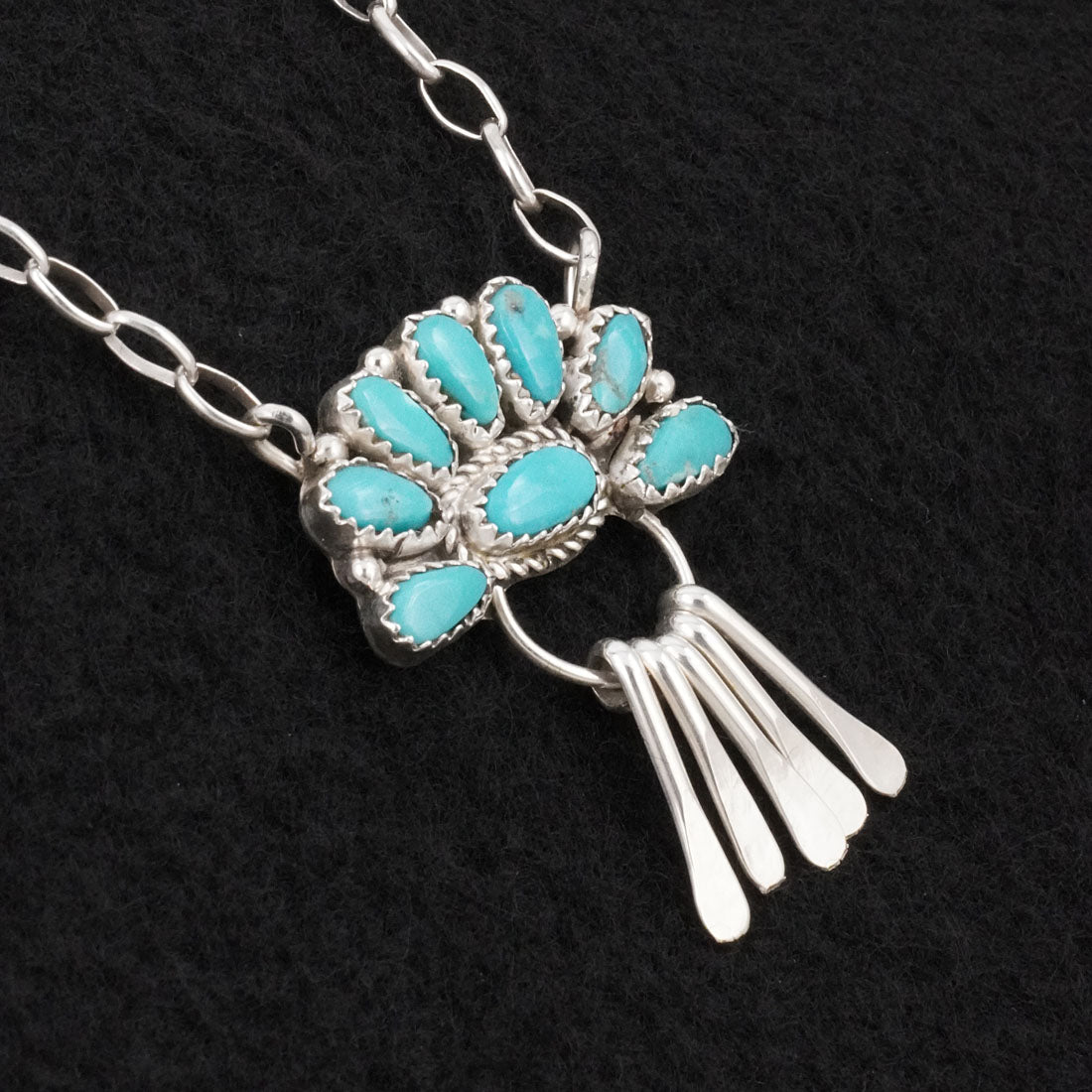 Justina Wilson Turquoise & Sterling Silver Necklace