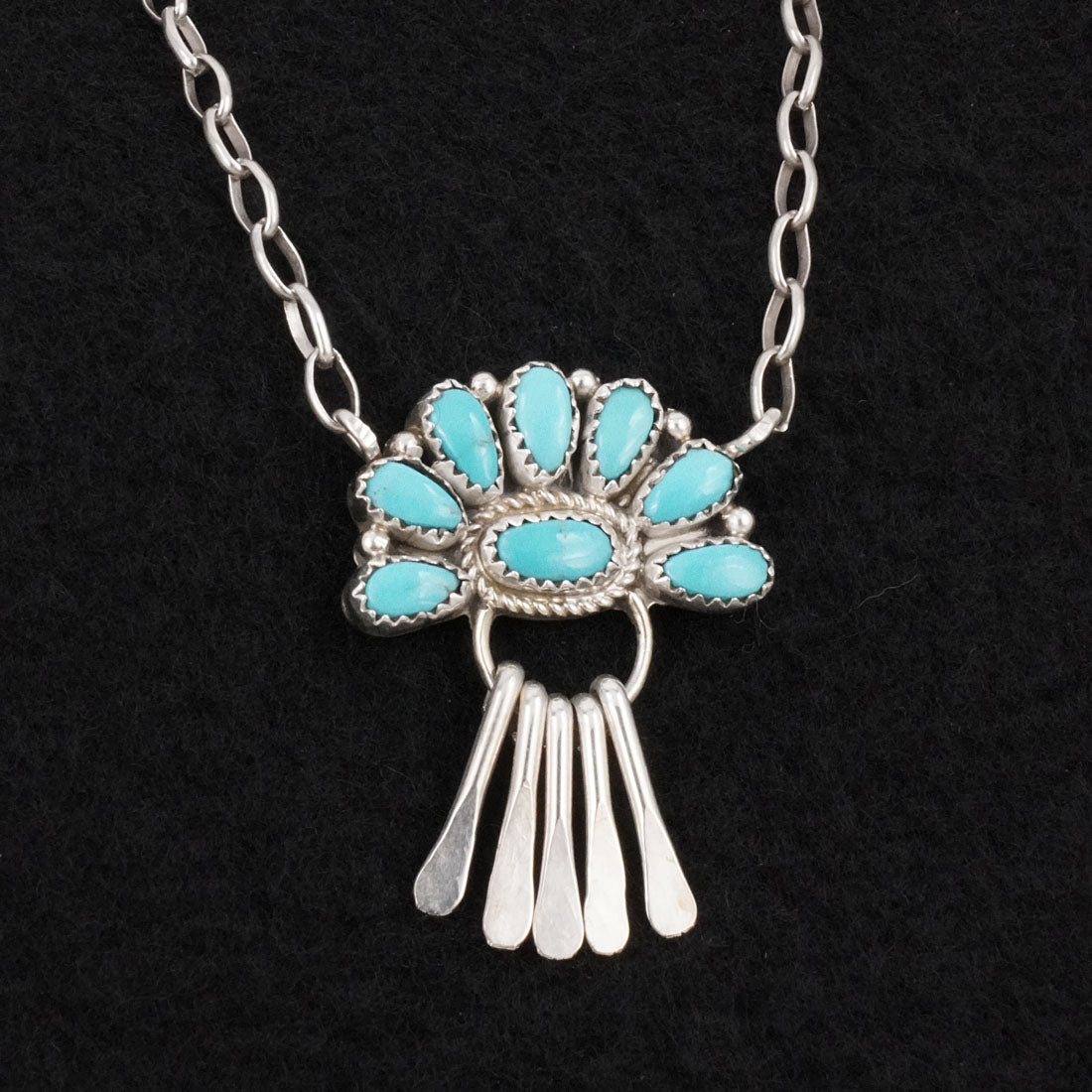 Justina Wilson Turquoise & Sterling Silver Necklace