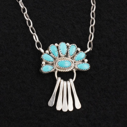Justina Wilson Turquoise & Sterling Silver Necklace