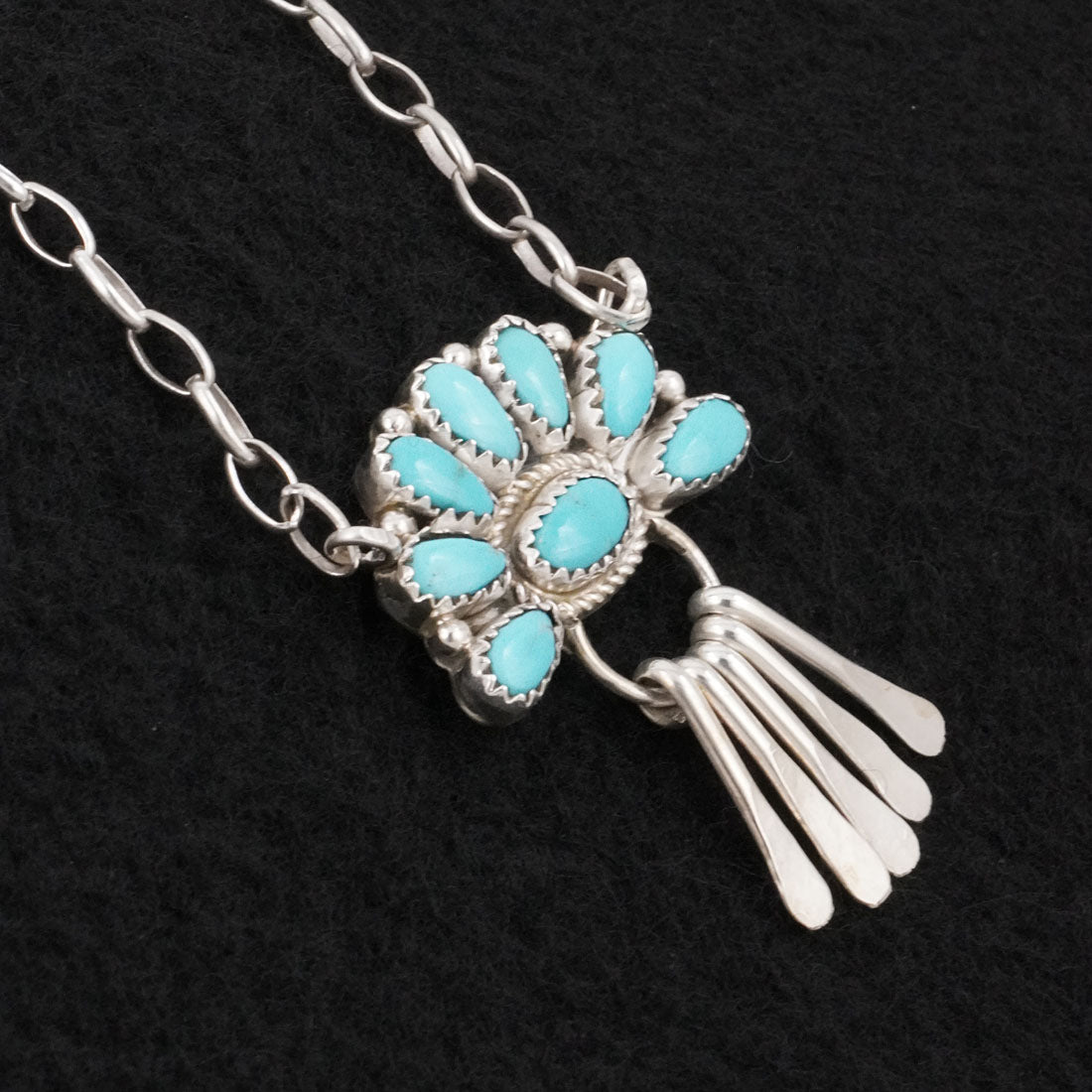 Justina Wilson Turquoise & Sterling Silver Necklace