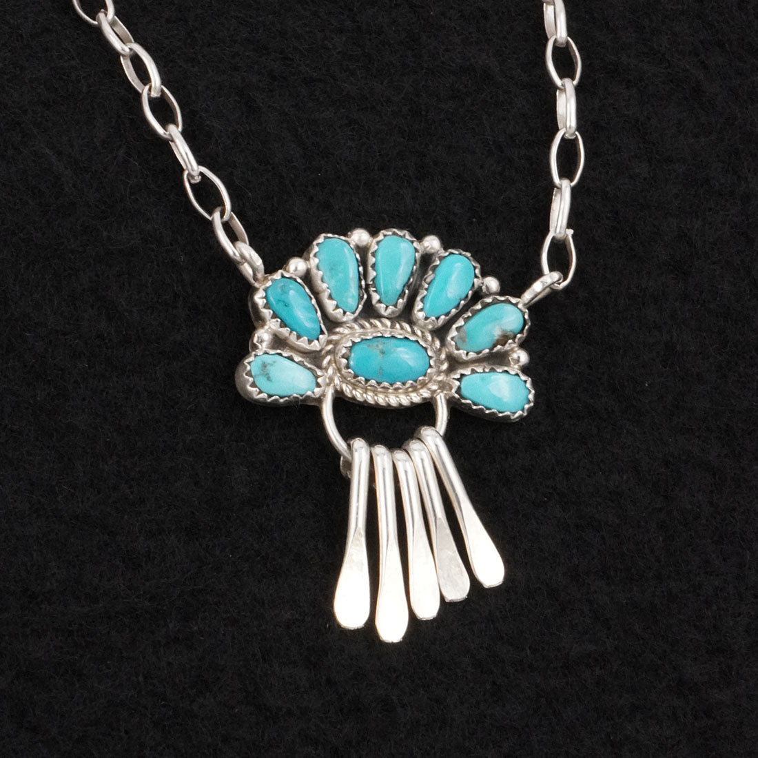 Justina Wilson Turquoise & Sterling Silver Necklace