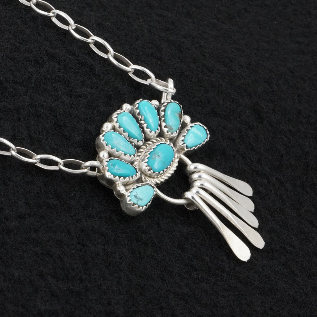 Justina Wilson Turquoise & Sterling Silver Necklace
