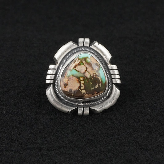 Randy Billy Turquoise & Sterling Silver Ring Size 7.5