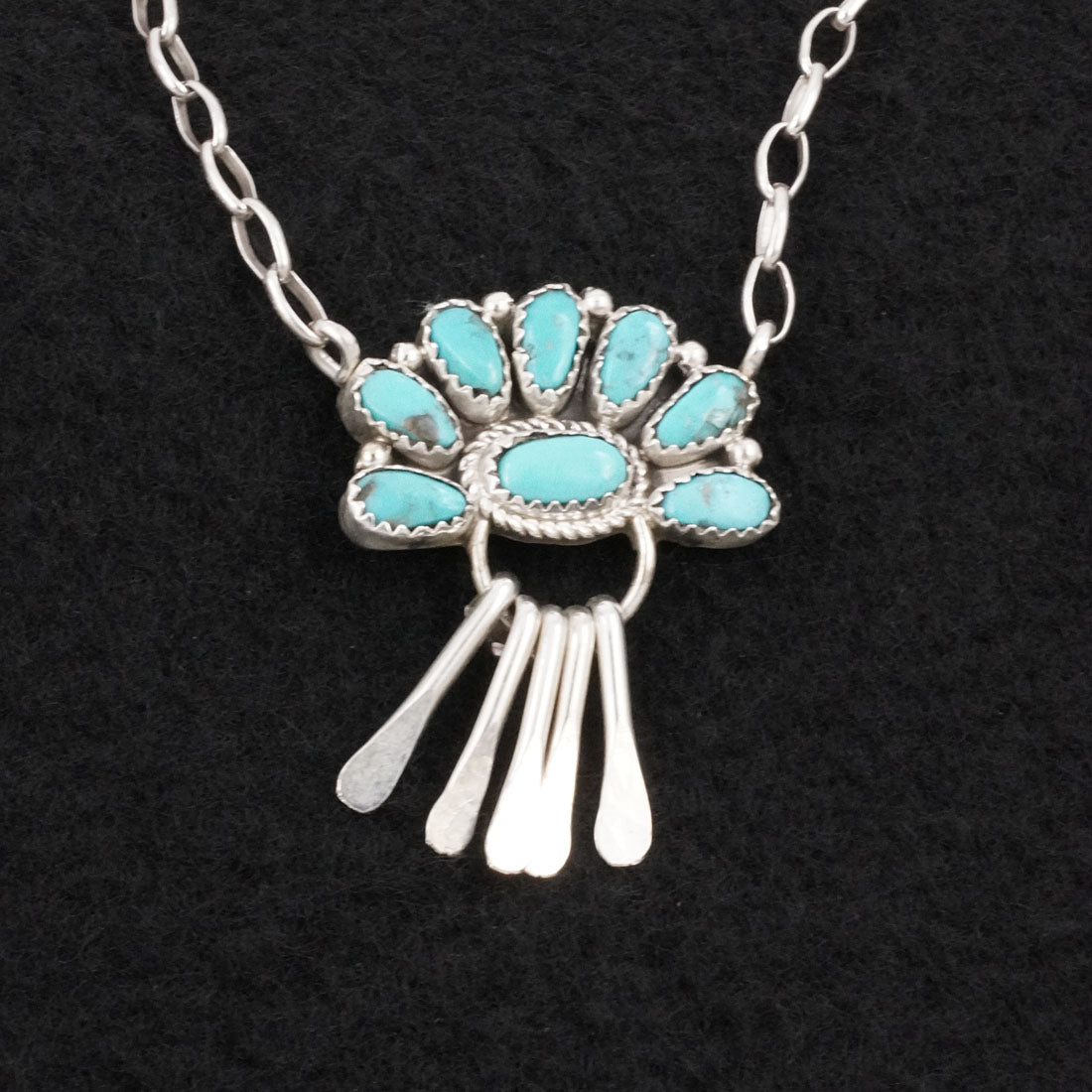 Justina Wilson Turquoise & Sterling Silver Necklace