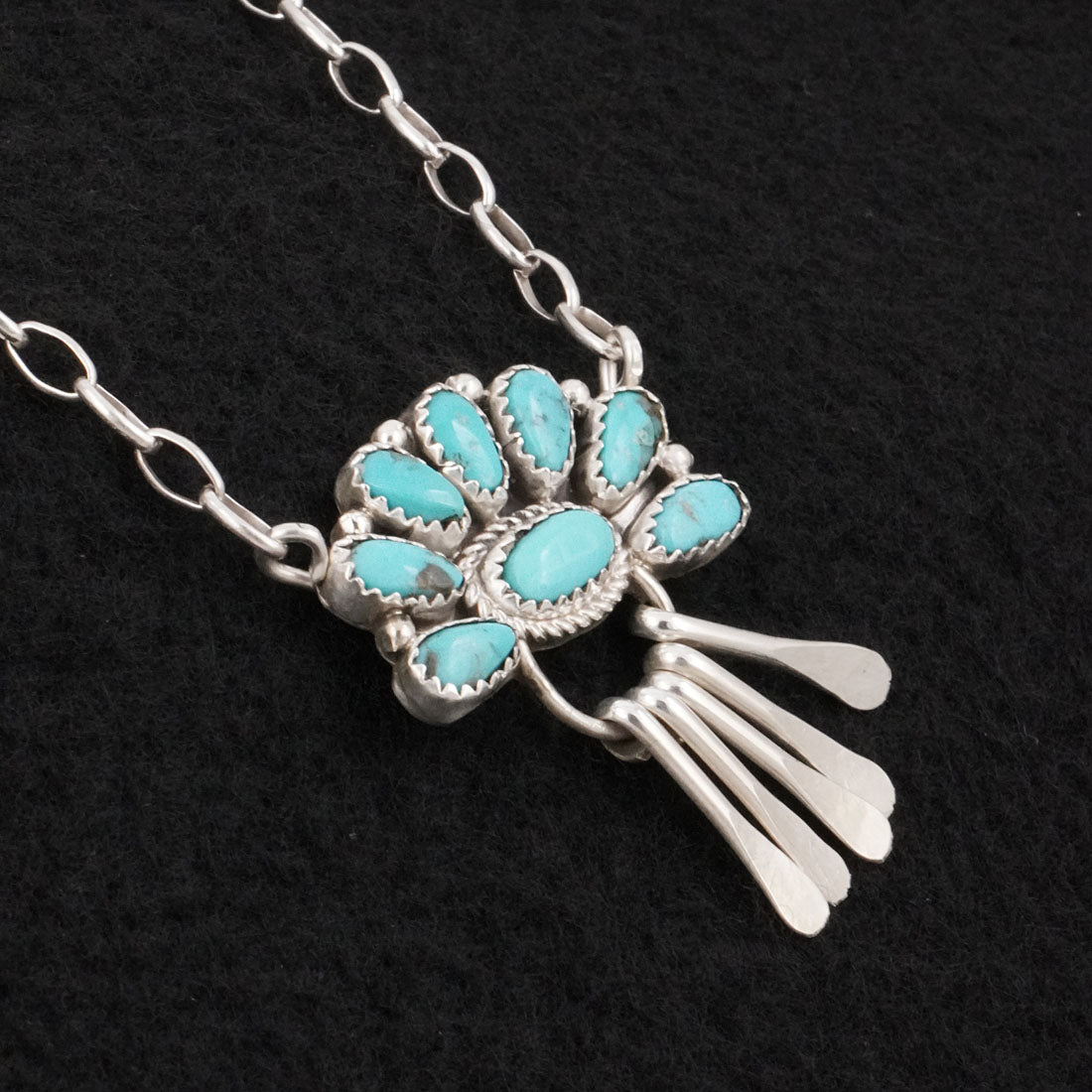 Justina Wilson Turquoise & Sterling Silver Necklace