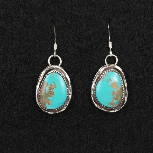 Ernest Hawthorne Turquoise & Sterling Silver Earrings