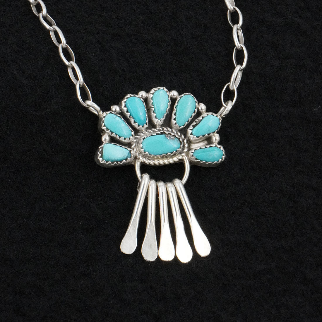Justina Wilson Turquoise & Sterling Silver Necklace