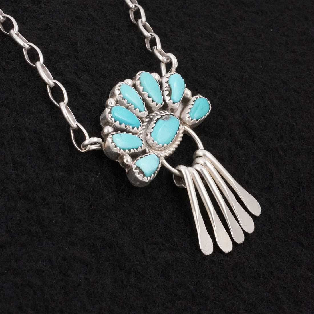 Justina Wilson Turquoise & Sterling Silver Necklace