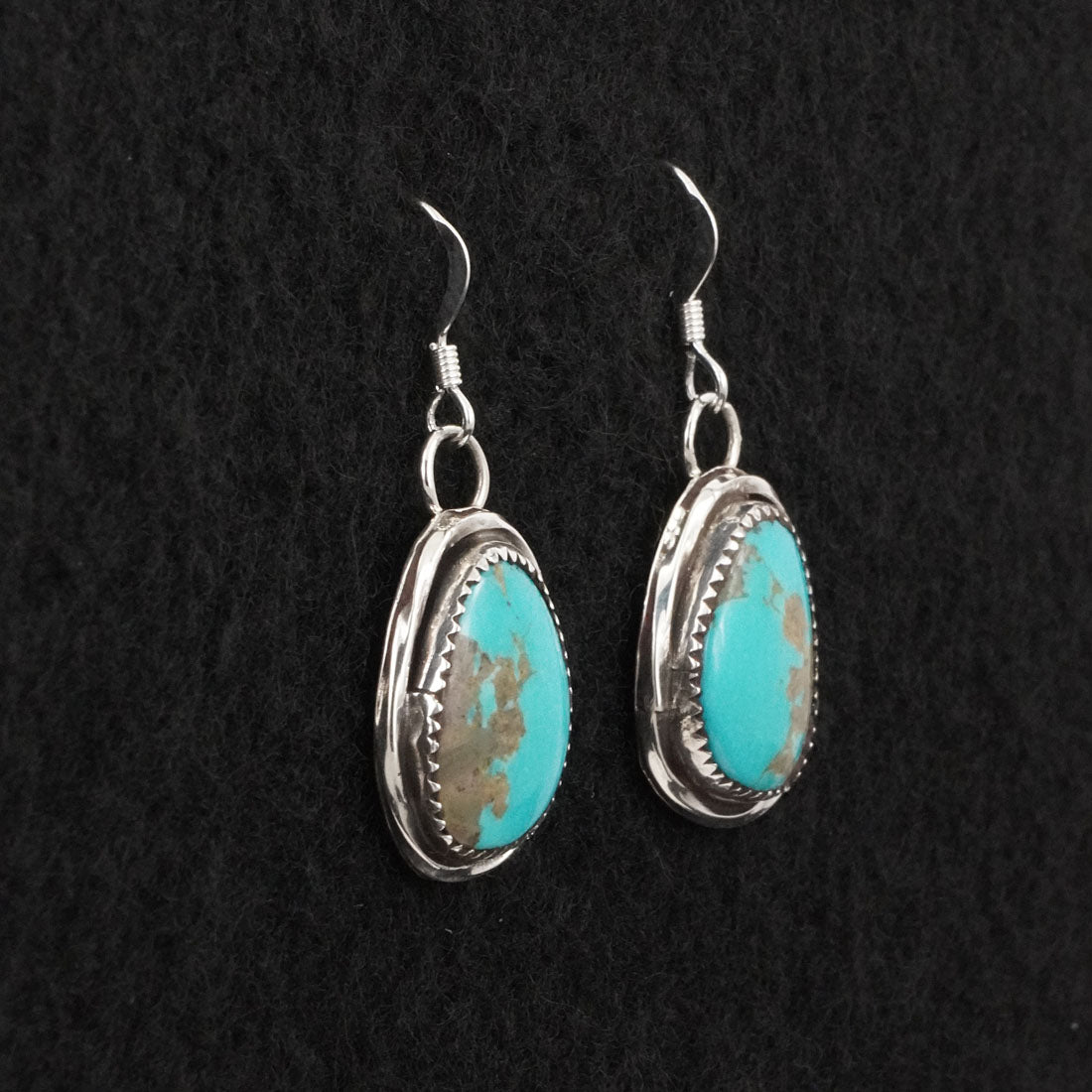 Ernest Hawthorne Turquoise & Sterling Silver Earrings