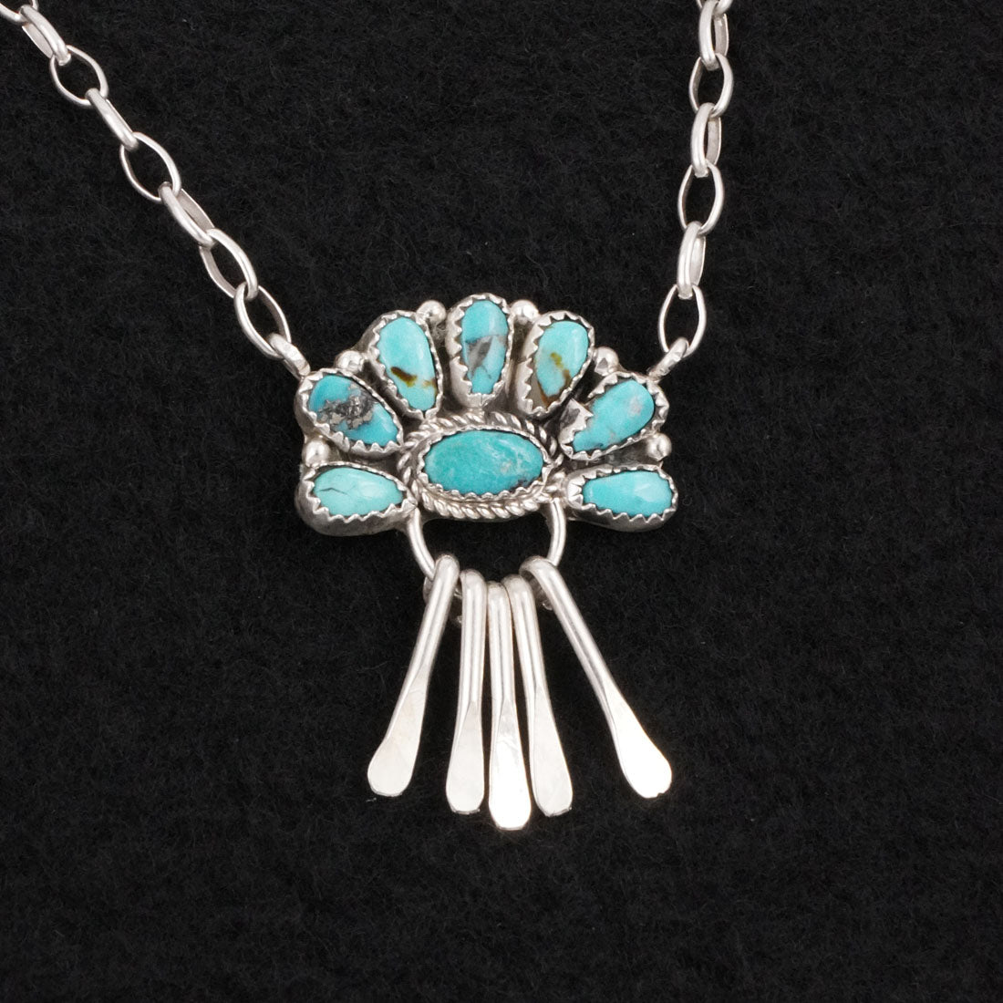 Justina Wilson Turquoise & Sterling Silver Necklace