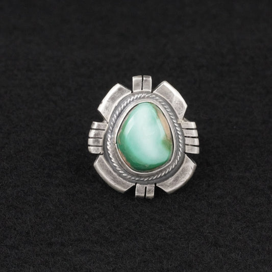 Randy Billy Turquoise & Sterling Silver Ring Size 9.5