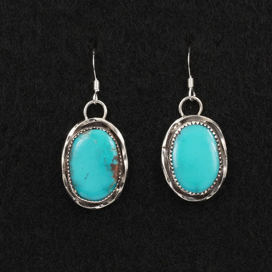 Ernest Hawthorne Turquoise & Sterling Silver Earrings