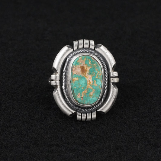 Randy Billy Turquoise & Sterling Silver Ring Size 9.5