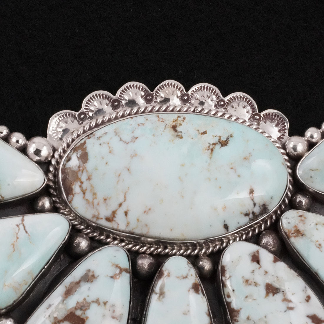 Anthony Brown Turquoise & Sterling Silver Necklace