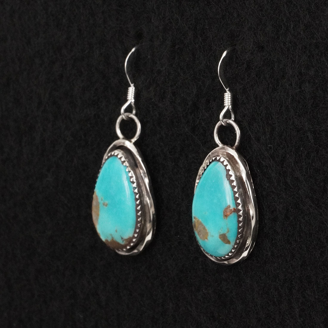 Ernest Hawthorne Turquoise & Sterling Silver Earrings