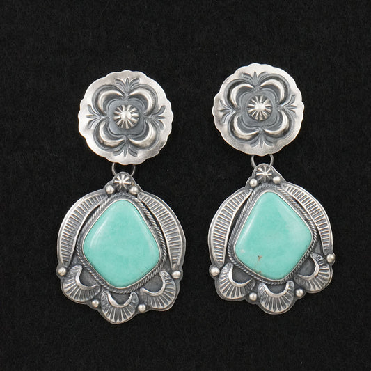 Randy Boyd Turquoise & Sterling Silver Earrings
