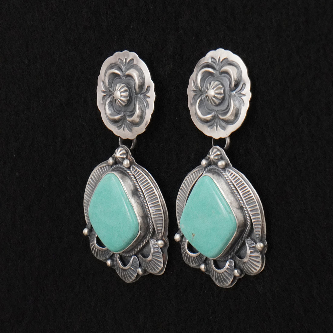 Randy Boyd Turquoise & Sterling Silver Earrings