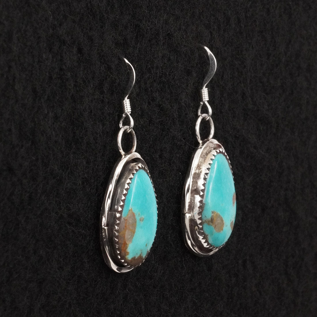 Ernest Hawthorne Turquoise & Sterling Silver Earrings