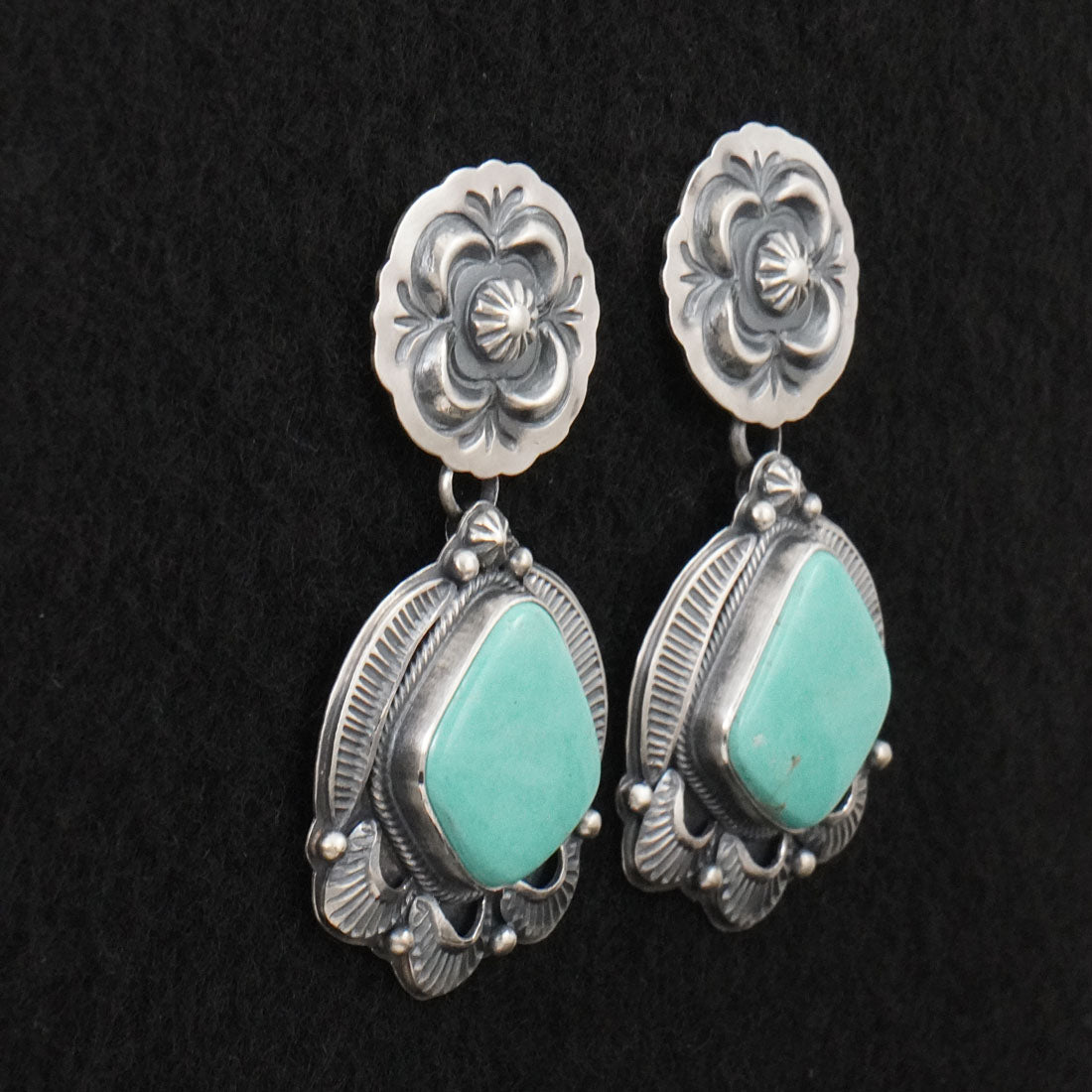 Randy Boyd Turquoise & Sterling Silver Earrings