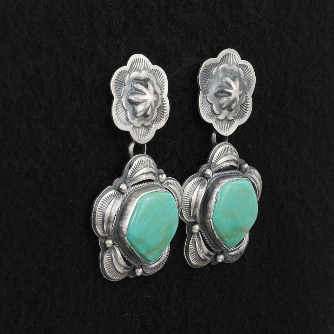 Randy Boyd Turquoise & Sterling Silver Earrings