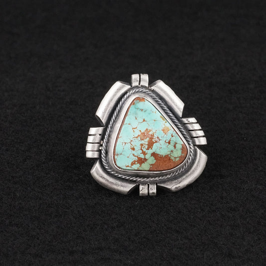 Randy Billy Turquoise & Sterling Silver Ring Size 10