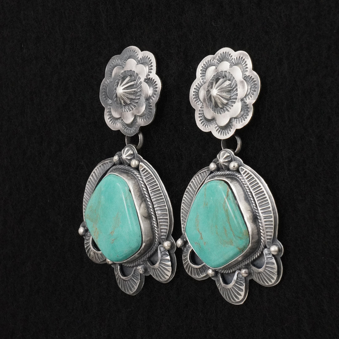 Randy Boyd Turquoise & Sterling Silver Earrings