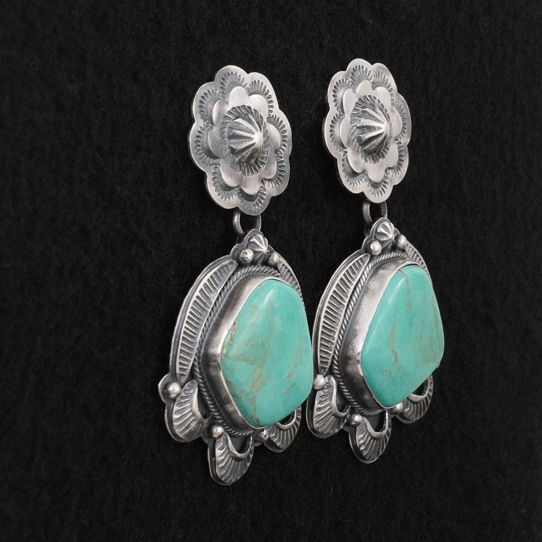 Randy Boyd Turquoise & Sterling Silver Earrings