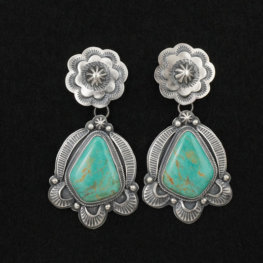 Randy Boyd Turquoise & Sterling Silver Earrings