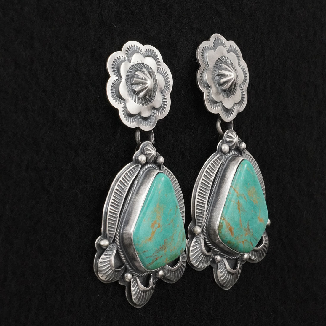 Randy Boyd Turquoise & Sterling Silver Earrings