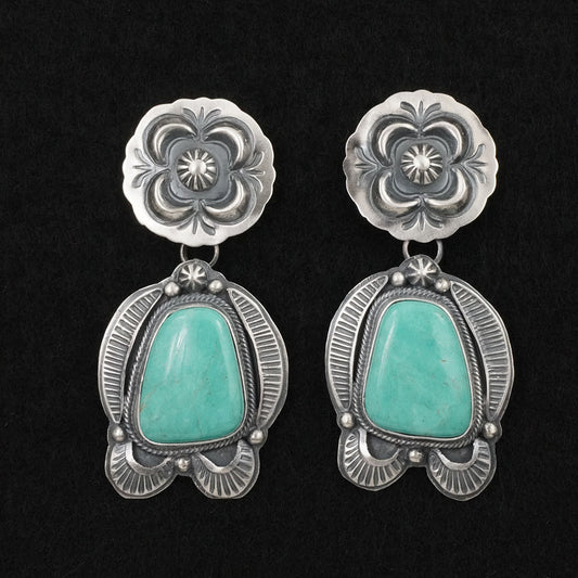 Randy Boyd Turquoise & Sterling Silver Earrings