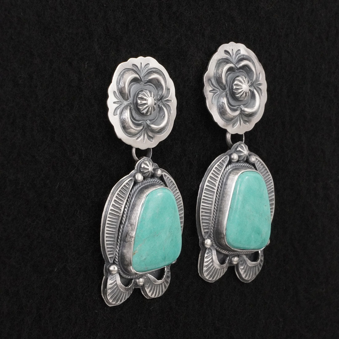 Randy Boyd Turquoise & Sterling Silver Earrings
