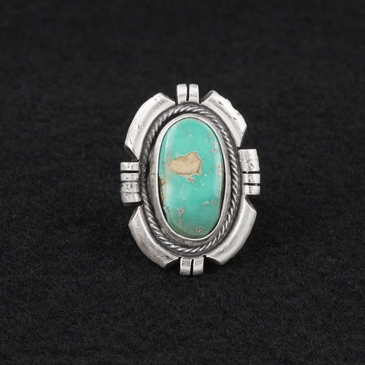 Randy Billy Turquoise & Sterling Silver Ring Size 8