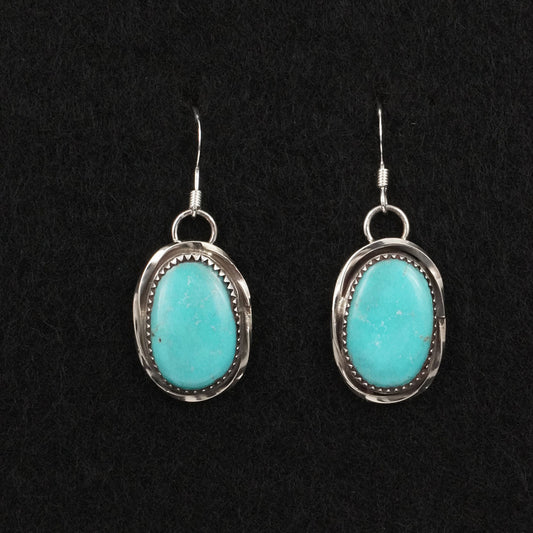 Ernest Hawthorne Turquoise & Sterling Silver Earrings