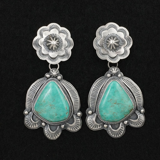 Randy Boyd Turquoise & Sterling Silver Earrings