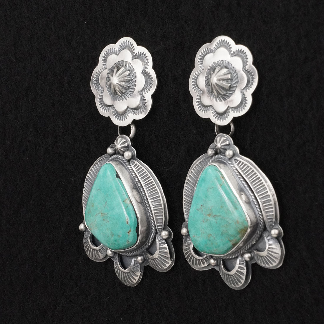 Randy Boyd Turquoise & Sterling Silver Earrings
