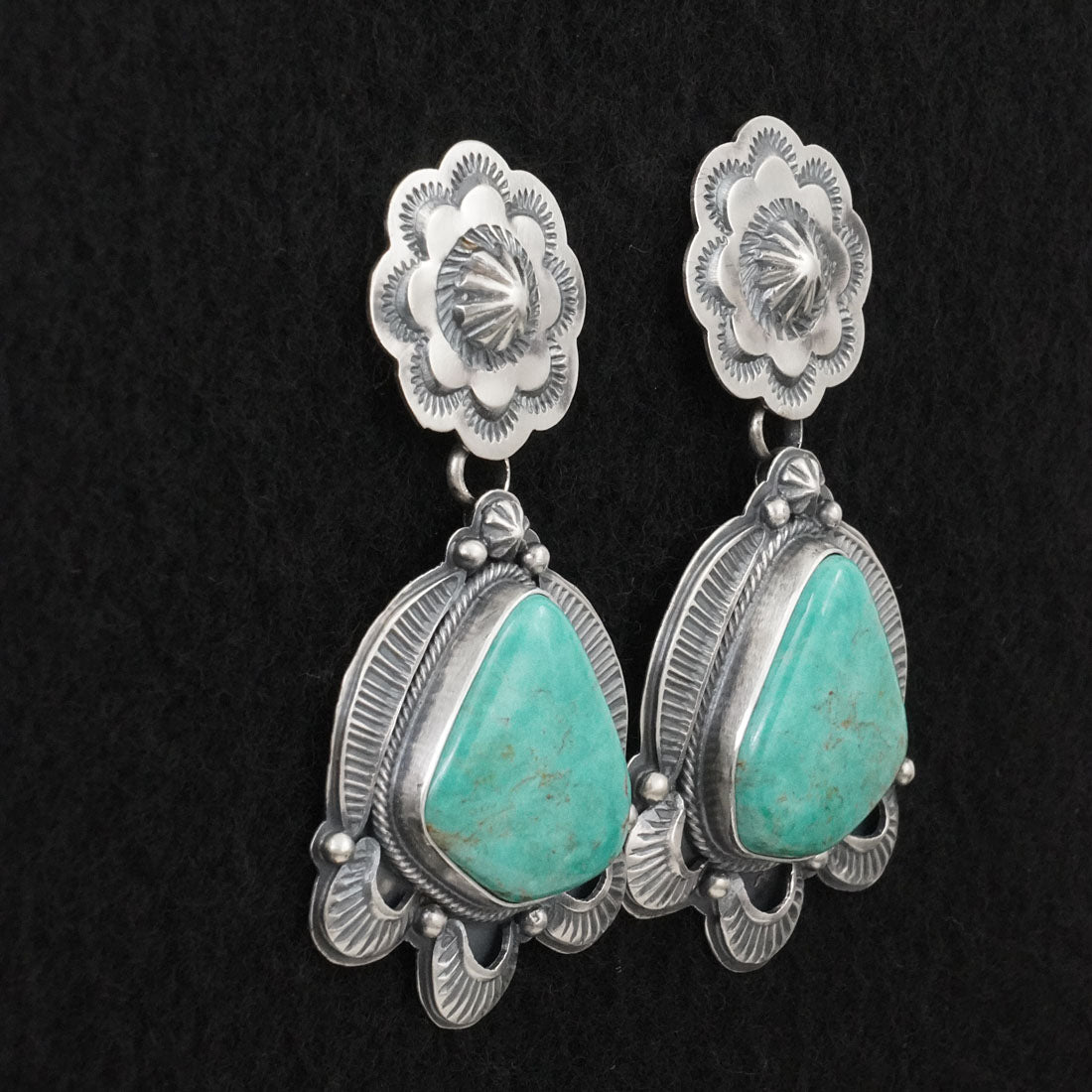 Randy Boyd Turquoise & Sterling Silver Earrings