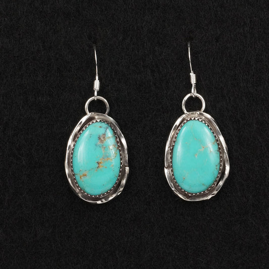 Ernest Hawthorne Turquoise & Sterling Silver Earrings