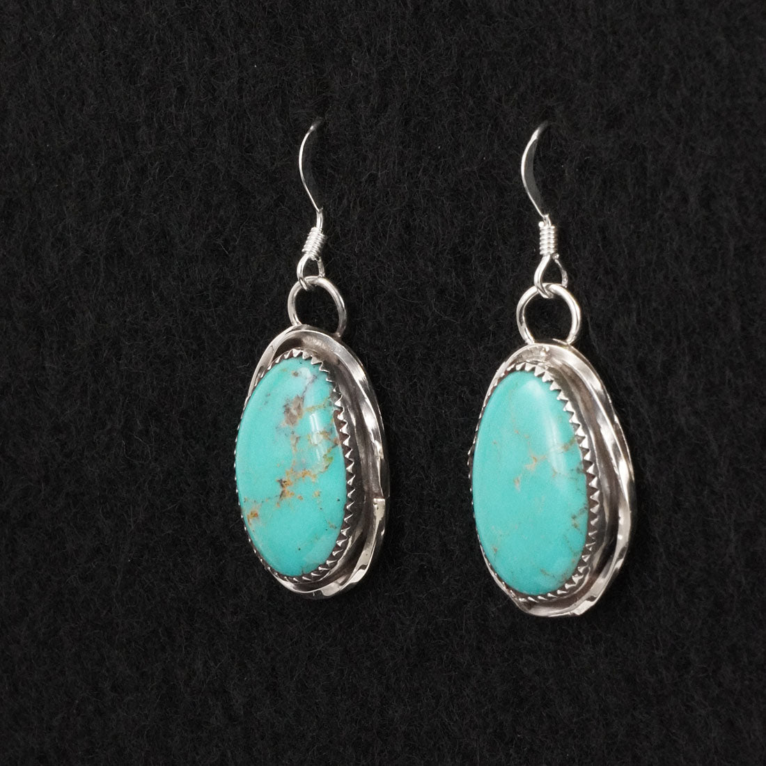 Ernest Hawthorne Turquoise & Sterling Silver Earrings