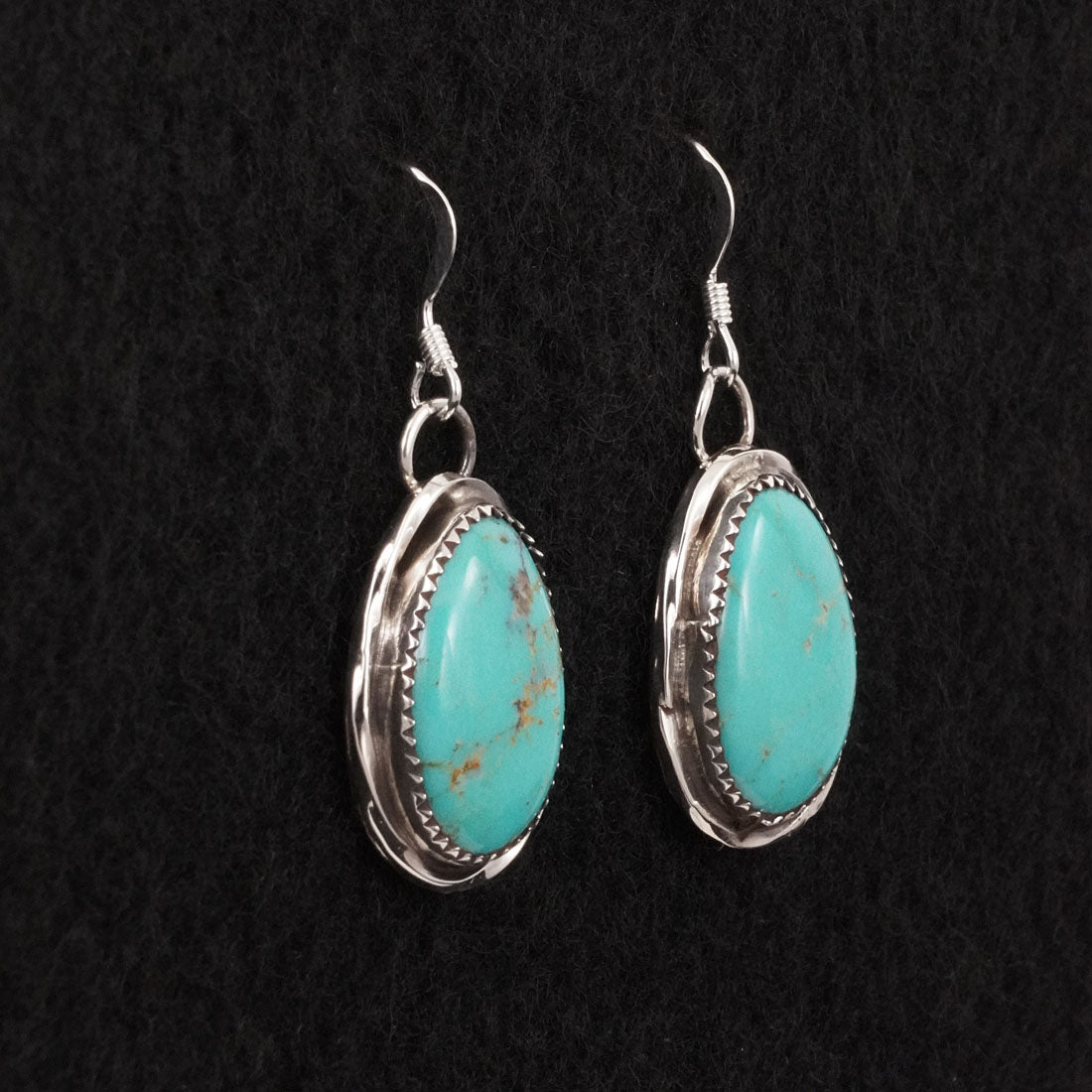 Ernest Hawthorne Turquoise & Sterling Silver Earrings