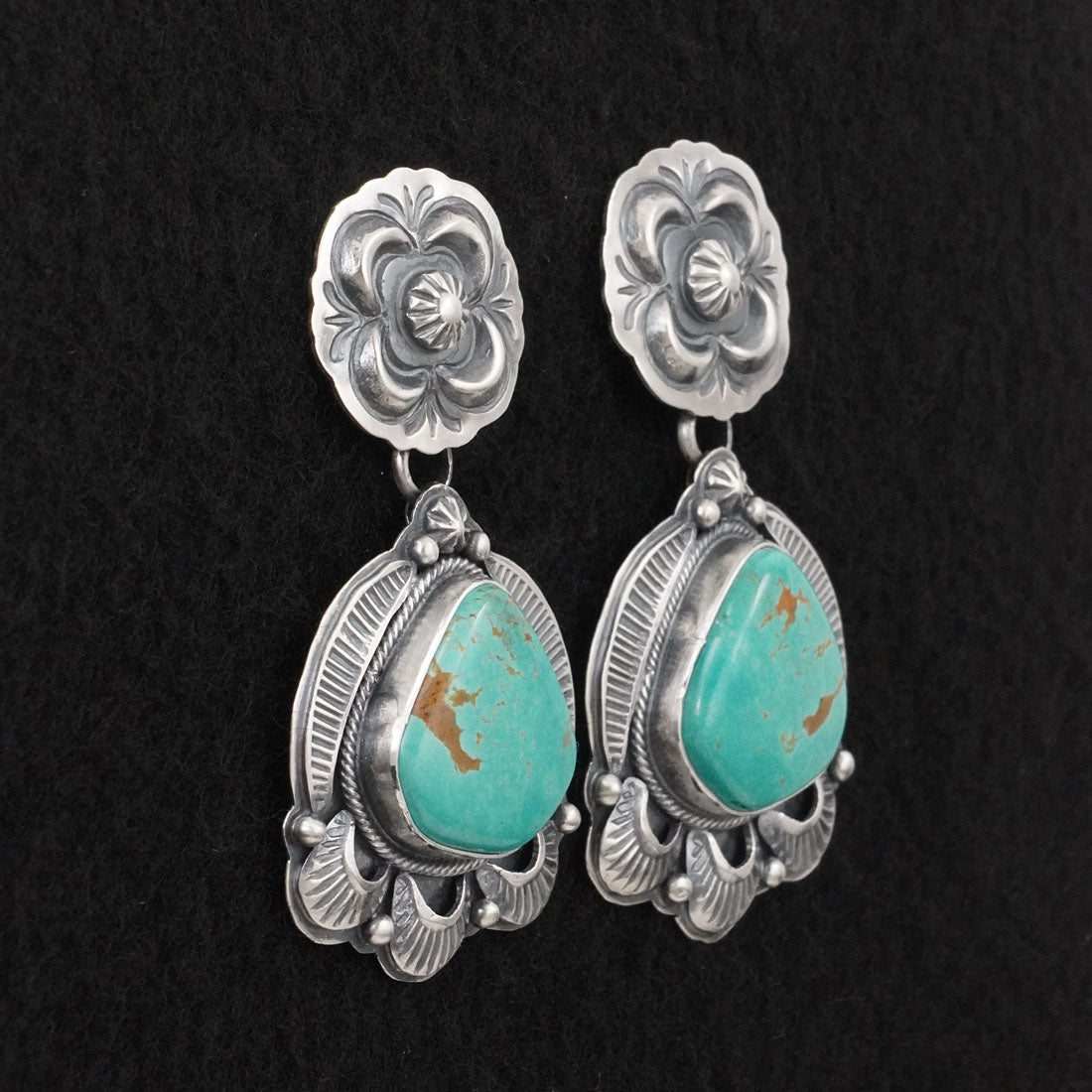 Randy Boyd Turquoise & Sterling Silver Earrings