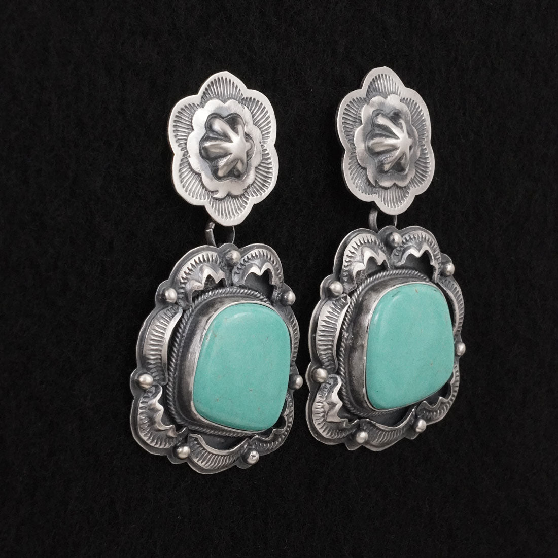 Randy Boyd Turquoise & Sterling Silver Earrings