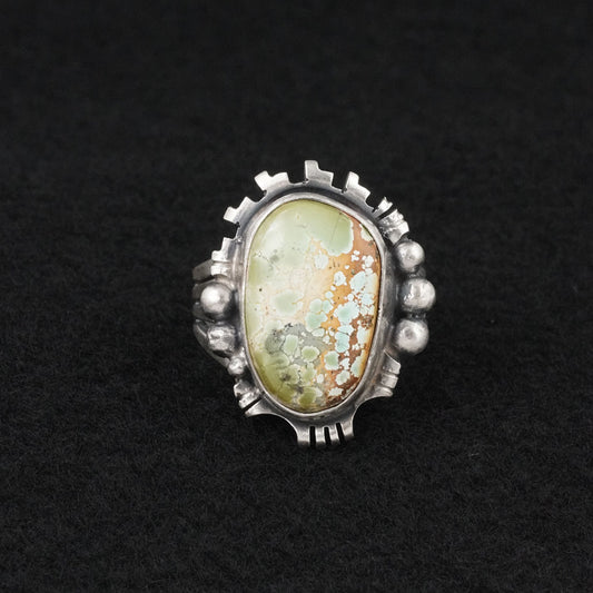 Randy Billy Turquoise & Sterling Silver Ring Size 9