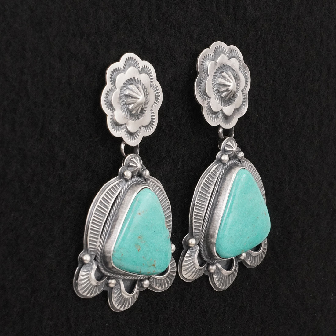 Randy Boyd Turquoise & Sterling Silver Earrings