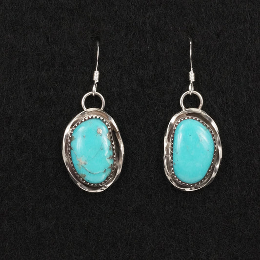 Ernest Hawthorne Turquoise & Sterling Silver Earrings