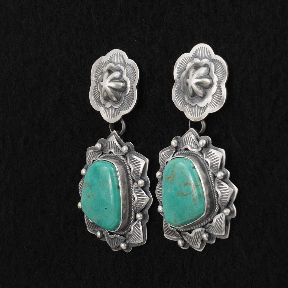 Randy Boyd Turquoise & Sterling Silver Earrings