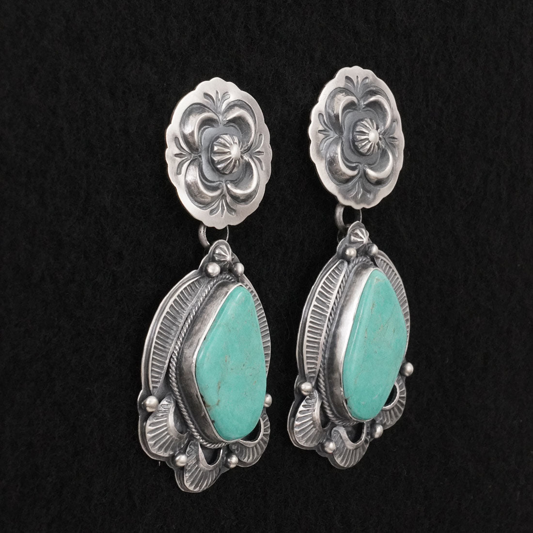 Randy Boyd Turquoise & Sterling Silver Earrings