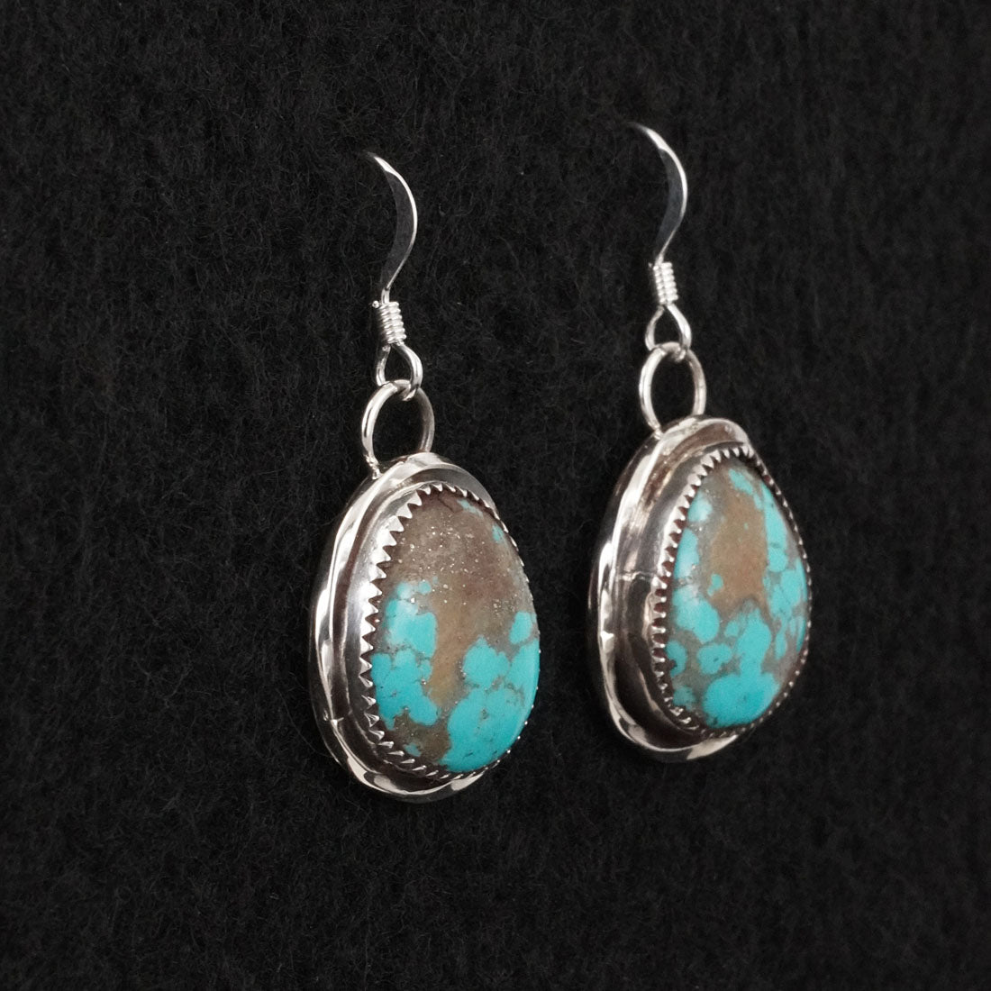 Ernest Hawthorne Turquoise & Sterling Silver Earrings