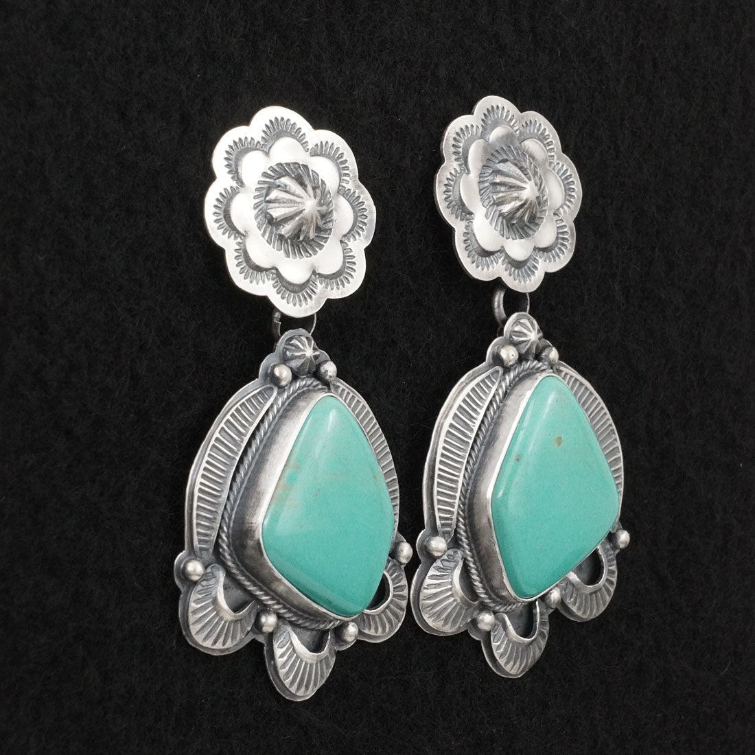 Randy Boyd Turquoise & Sterling Silver Earrings
