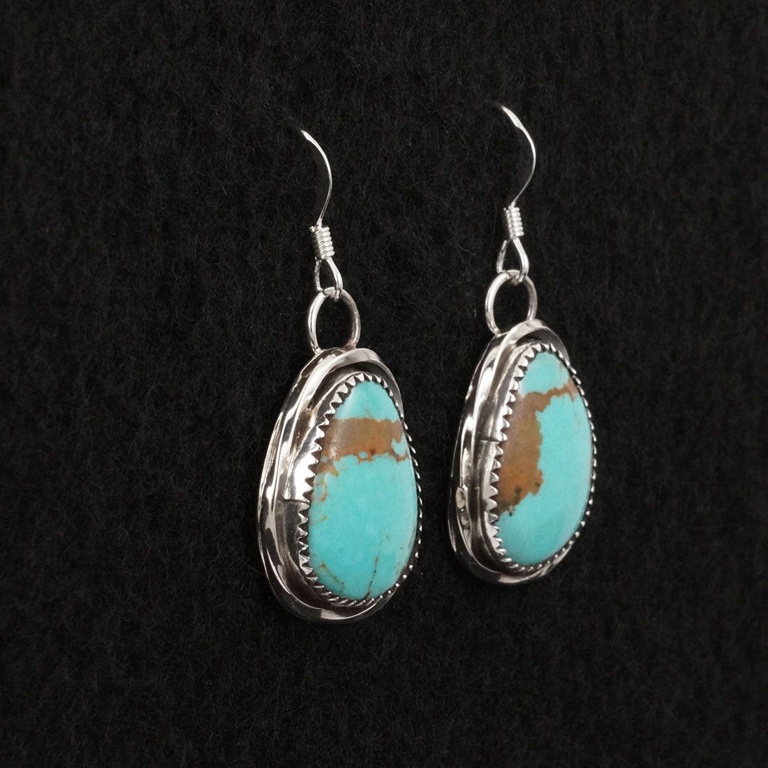 Ernest Hawthorne Turquoise & Sterling Silver Earrings